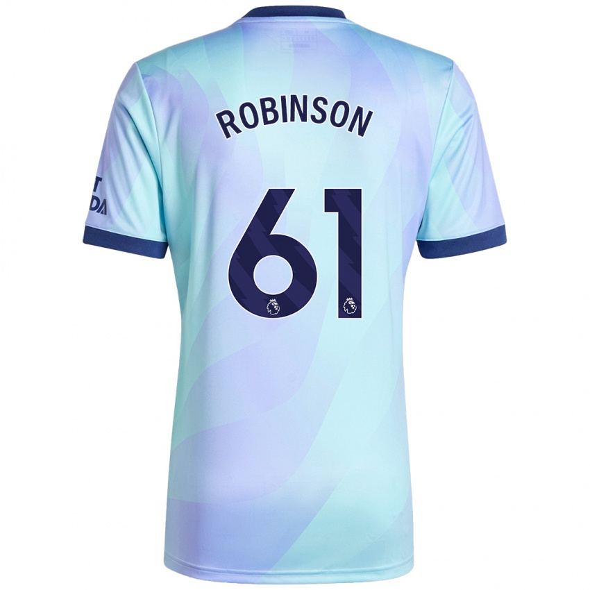 Kinder Josh Robinson #61 Aquamarin Ausweichtrikot Trikot 2024/25 T-Shirt