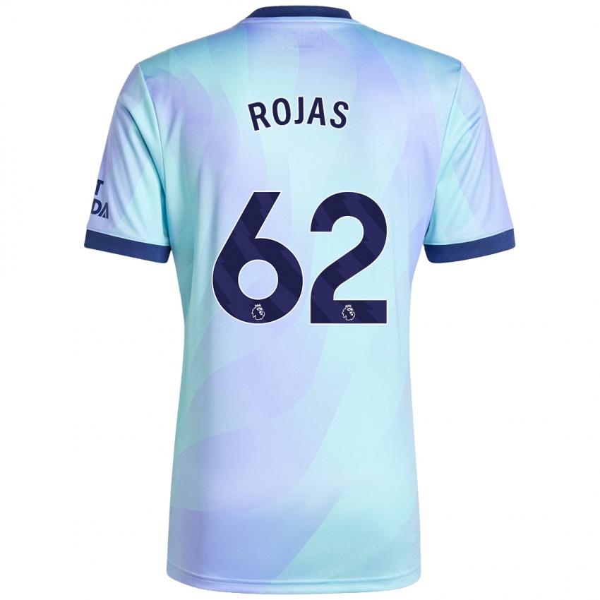 Kinder Alexei Rojas #62 Aquamarin Ausweichtrikot Trikot 2024/25 T-Shirt