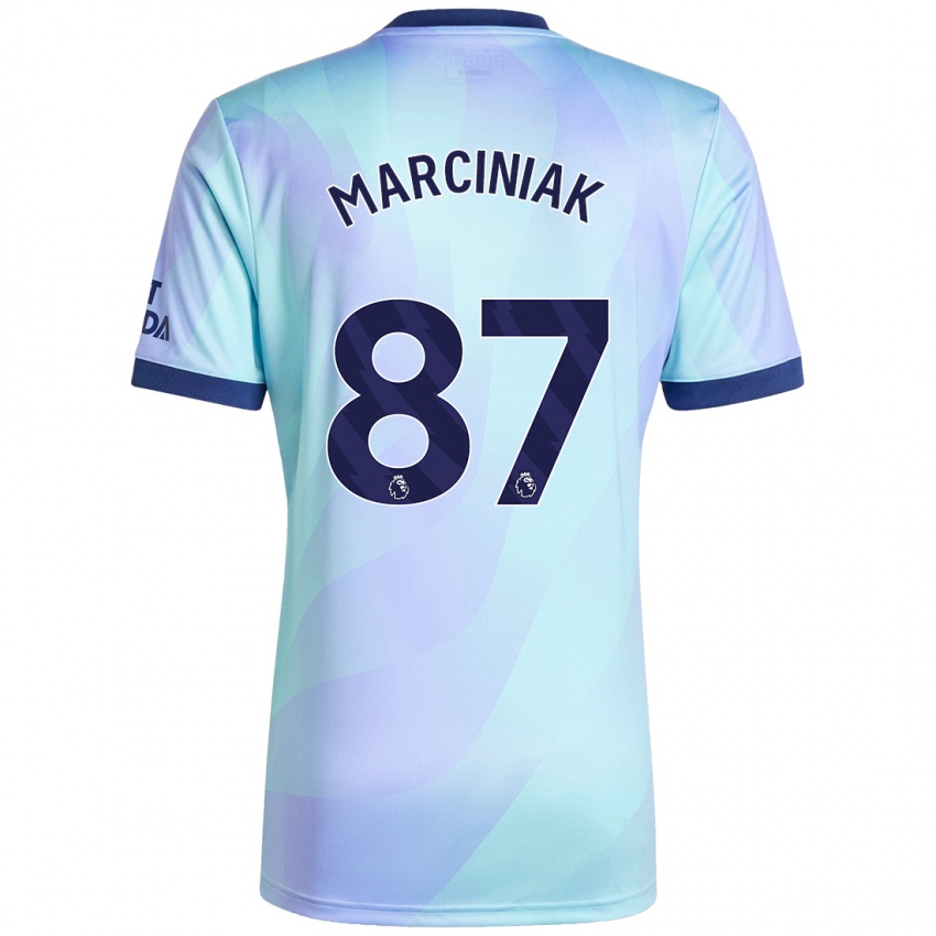 Kinder Alex Marciniak #87 Aquamarin Ausweichtrikot Trikot 2024/25 T-Shirt