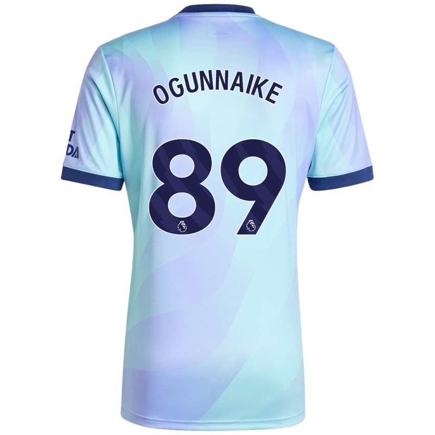 Kinder Josh Ogunnaike #89 Aquamarin Ausweichtrikot Trikot 2024/25 T-Shirt