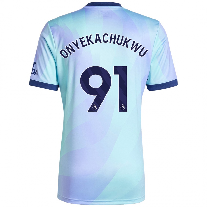 Kinder Samuel Onyekachukwu #91 Aquamarin Ausweichtrikot Trikot 2024/25 T-Shirt