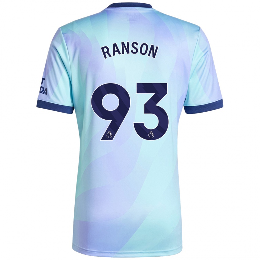 Kinder Khari Ranson #93 Aquamarin Ausweichtrikot Trikot 2024/25 T-Shirt