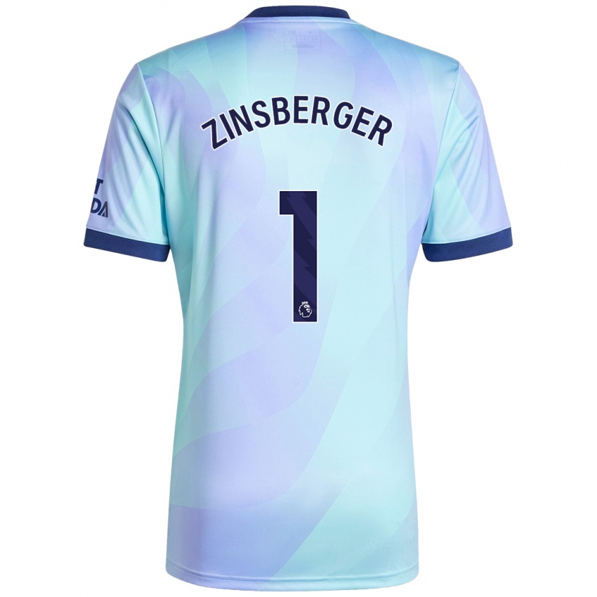 Kinder Manuela Zinsberger #1 Aquamarin Ausweichtrikot Trikot 2024/25 T-Shirt