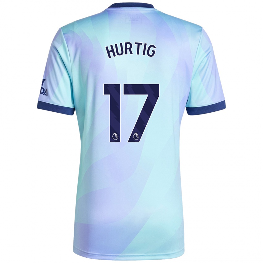 Kinder Lina Hurtig #17 Aquamarin Ausweichtrikot Trikot 2024/25 T-Shirt