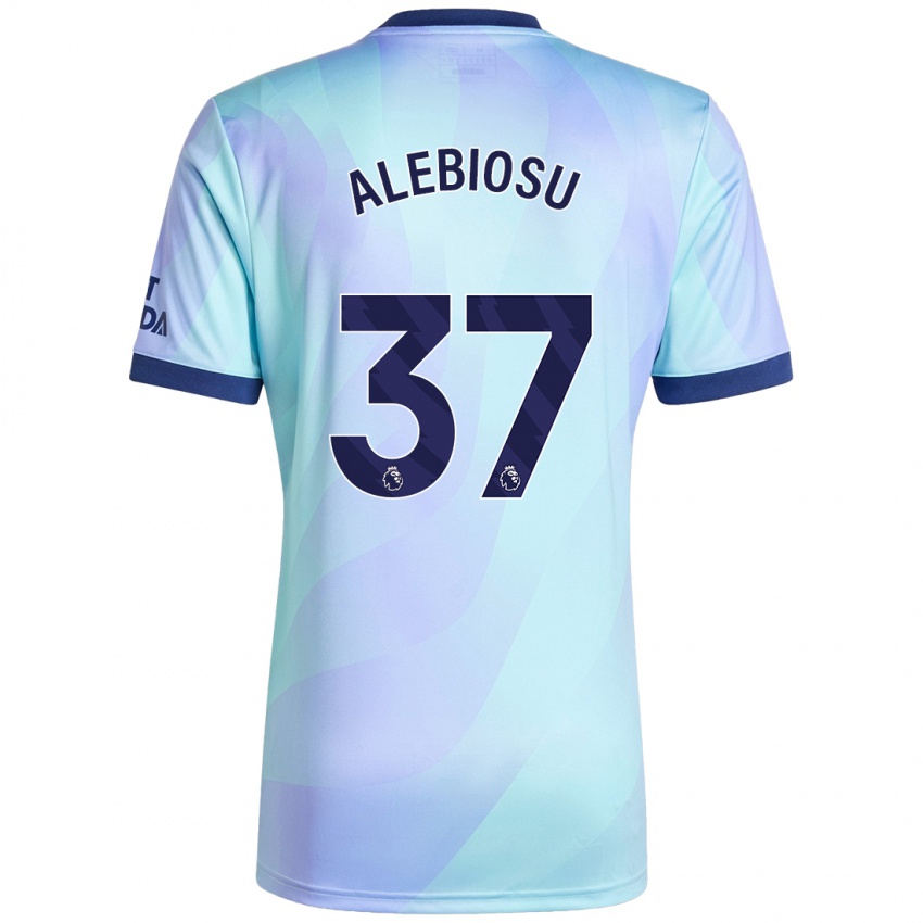 Kinder Ryan Alebiosu #37 Aquamarin Ausweichtrikot Trikot 2024/25 T-Shirt