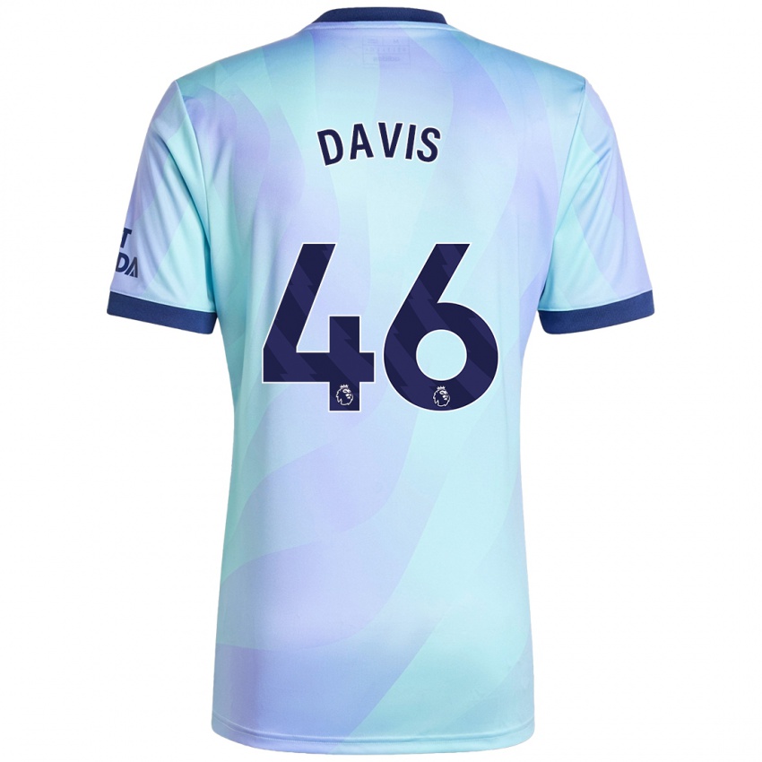 Kinder Timi Davis #46 Aquamarin Ausweichtrikot Trikot 2024/25 T-Shirt