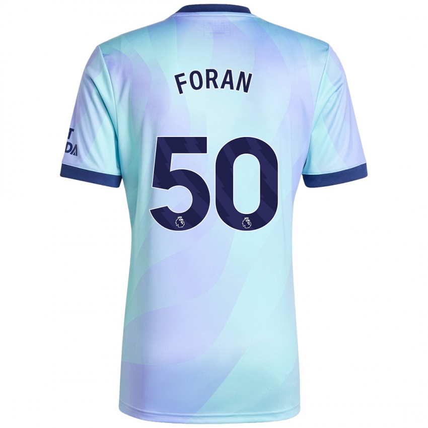 Kinder Taylor Foran #50 Aquamarin Ausweichtrikot Trikot 2024/25 T-Shirt