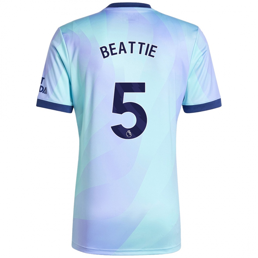 Kinder Jen Beattie #5 Aquamarin Ausweichtrikot Trikot 2024/25 T-Shirt