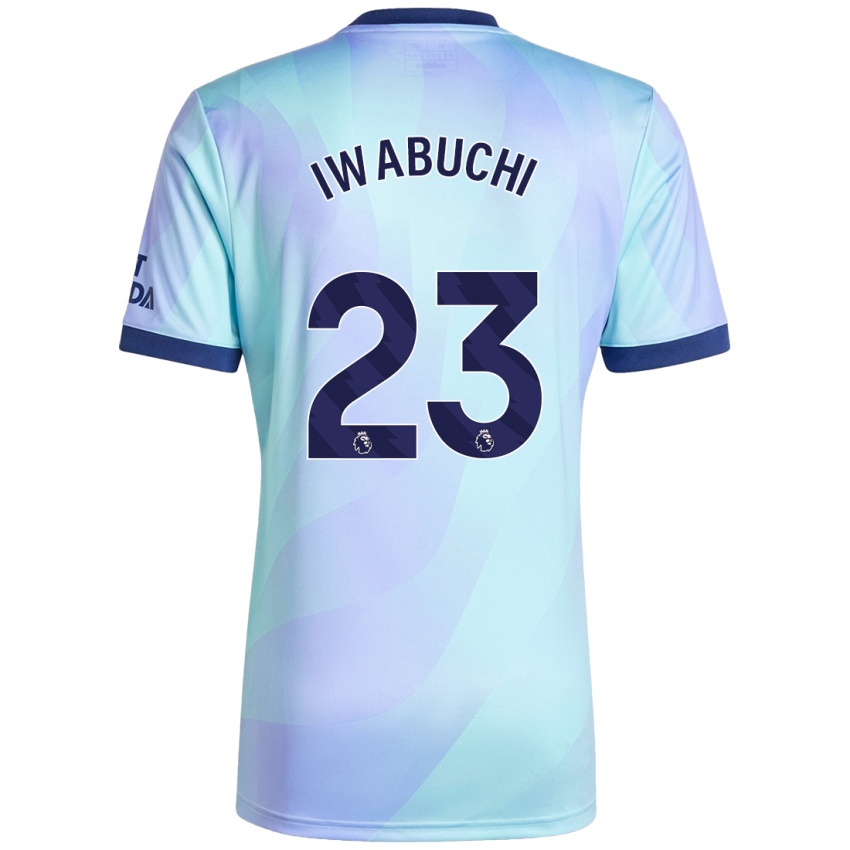 Kinder Mana Iwabuchi #23 Aquamarin Ausweichtrikot Trikot 2024/25 T-Shirt