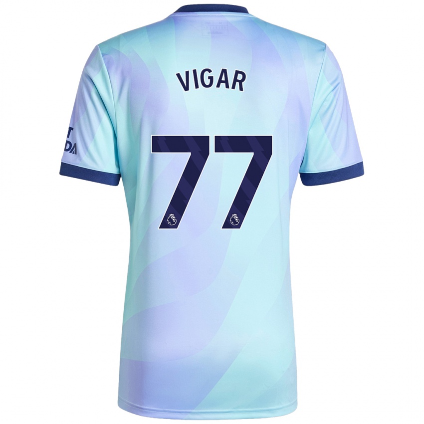 Kinder Billy Vigar #77 Aquamarin Ausweichtrikot Trikot 2024/25 T-Shirt