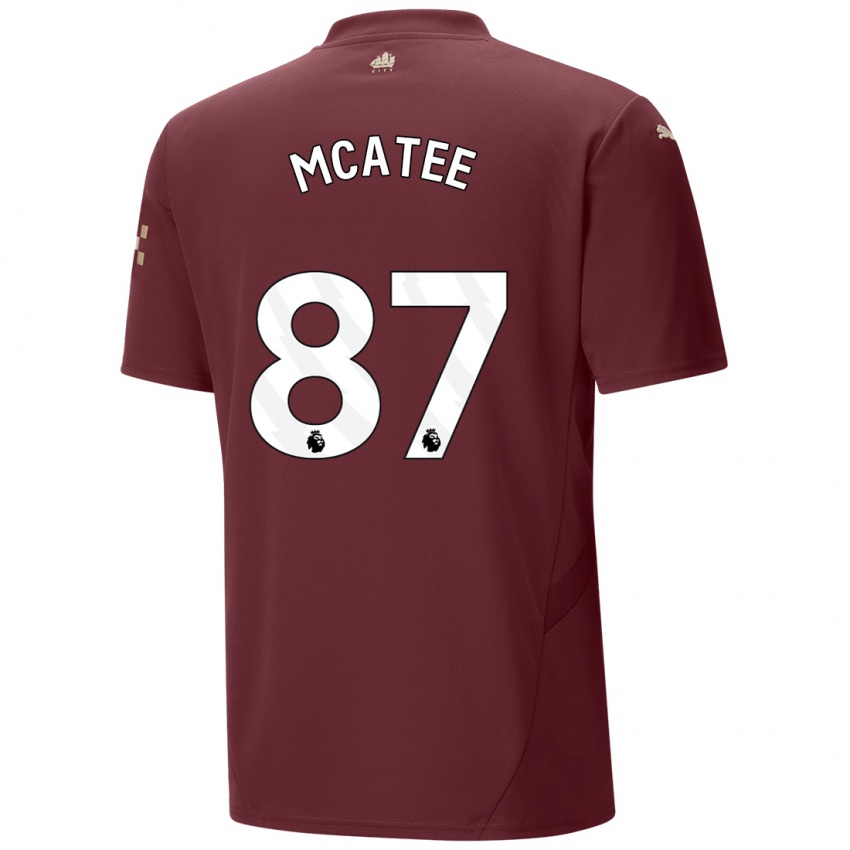 Kinder James Mcatee #87 Kastanienbraun Ausweichtrikot Trikot 2024/25 T-Shirt