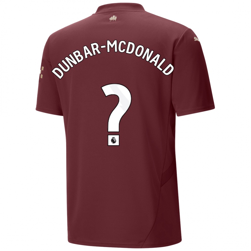 Kinder Christian Dunbar-Mcdonald #0 Kastanienbraun Ausweichtrikot Trikot 2024/25 T-Shirt