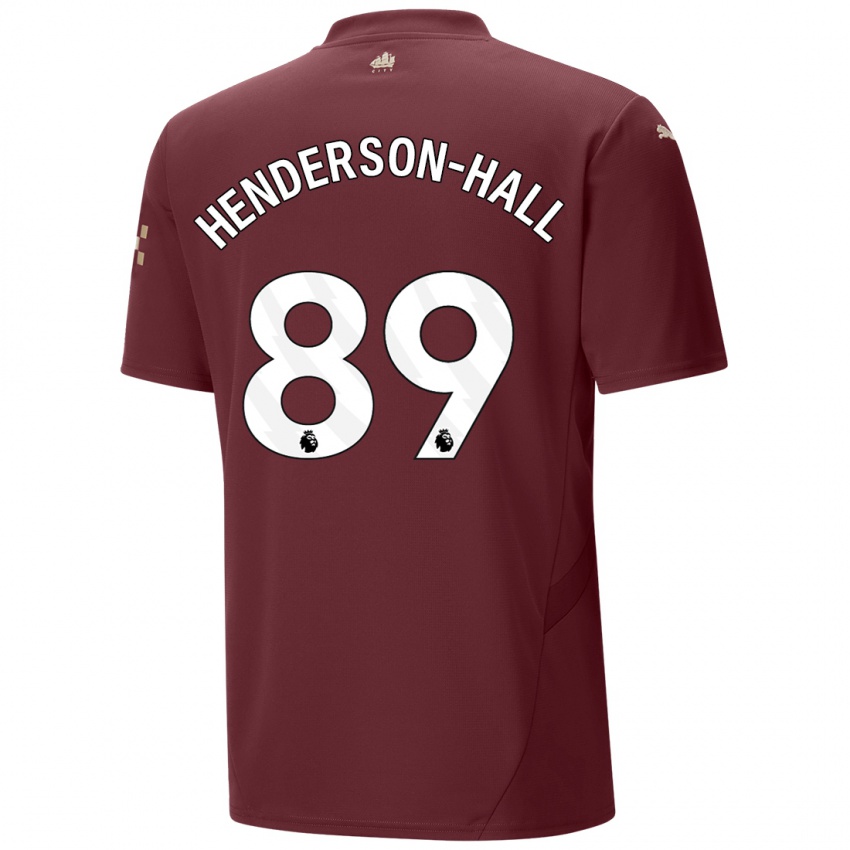 Kinder Matty Henderson-Hall #89 Kastanienbraun Ausweichtrikot Trikot 2024/25 T-Shirt