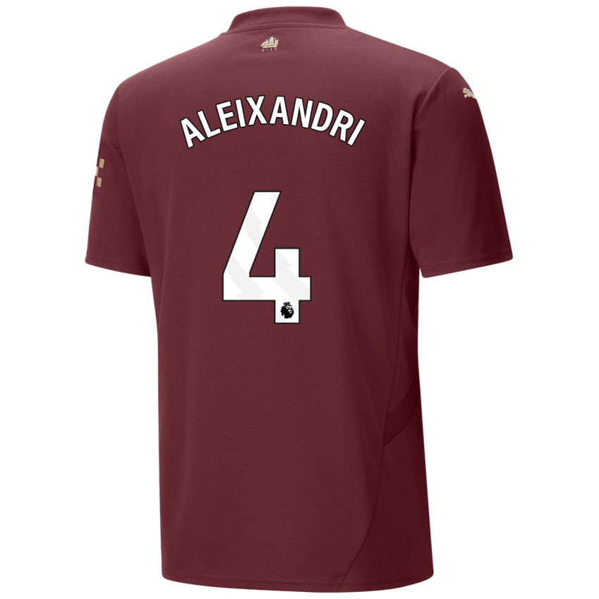 Kinder Laia Aleixandri #4 Kastanienbraun Ausweichtrikot Trikot 2024/25 T-Shirt