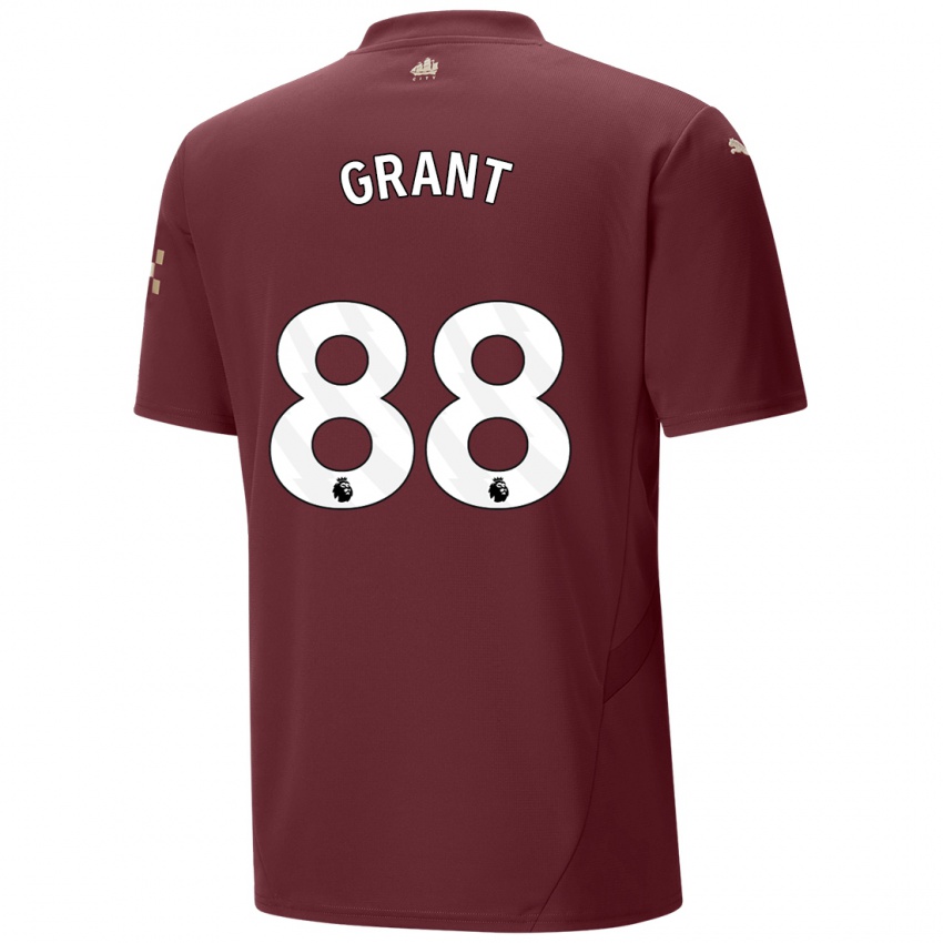 Kinder True Grant #88 Kastanienbraun Ausweichtrikot Trikot 2024/25 T-Shirt