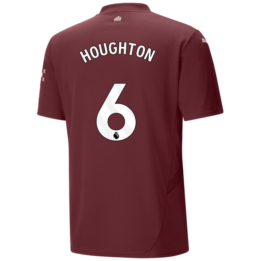 Kinder Steph Houghton #6 Kastanienbraun Ausweichtrikot Trikot 2024/25 T-Shirt