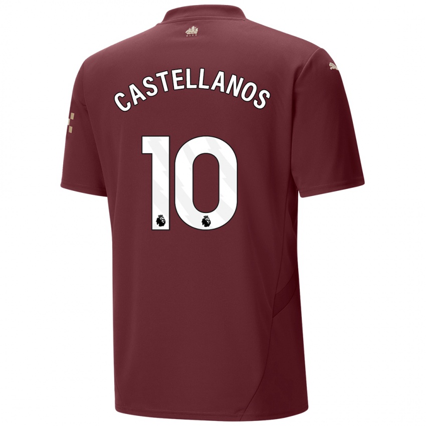 Kinder Deyna Castellanos #10 Kastanienbraun Ausweichtrikot Trikot 2024/25 T-Shirt