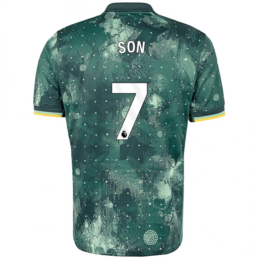 Kinder Heung-Min Son #7 Mintgrün Ausweichtrikot Trikot 2024/25 T-Shirt