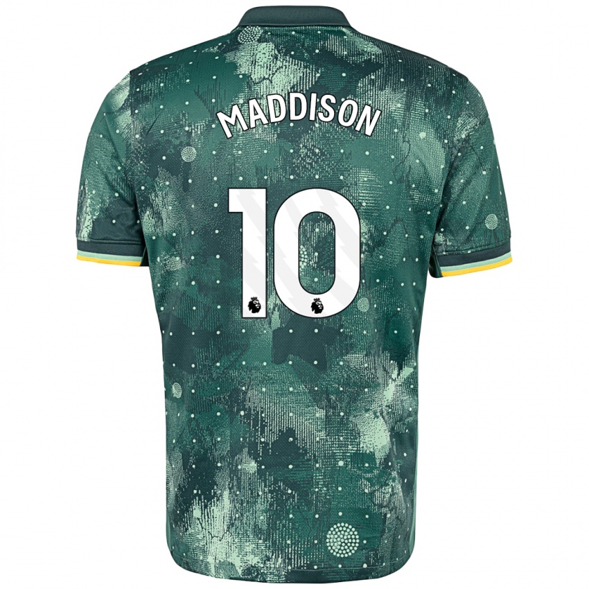 Kinder James Maddison #10 Mintgrün Ausweichtrikot Trikot 2024/25 T-Shirt