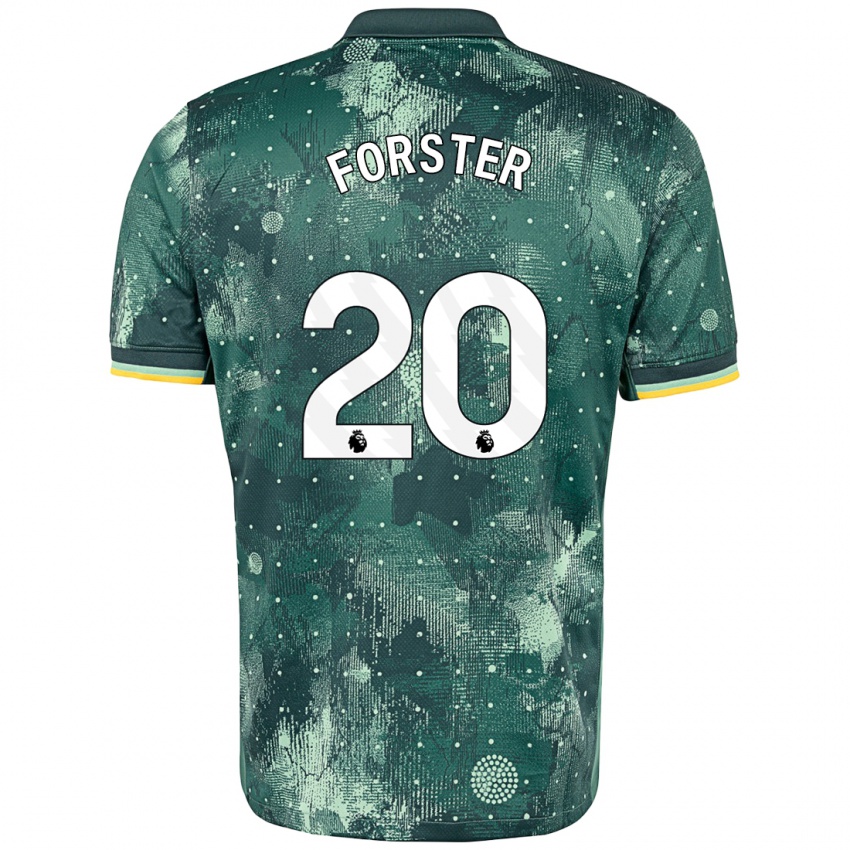 Kinder Fraser Forster #20 Mintgrün Ausweichtrikot Trikot 2024/25 T-Shirt