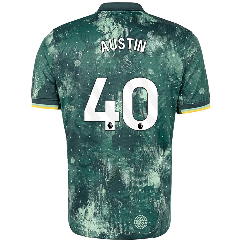 Kinder Brandon Austin #40 Mintgrün Ausweichtrikot Trikot 2024/25 T-Shirt