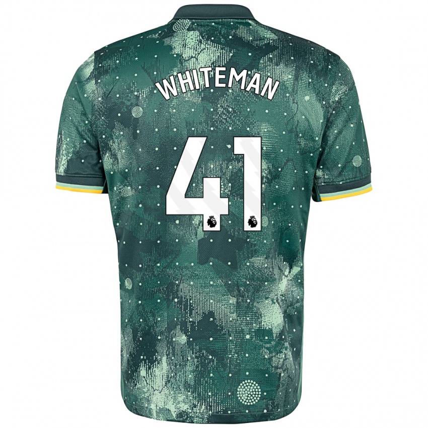 Kinder Alfie Whiteman #41 Mintgrün Ausweichtrikot Trikot 2024/25 T-Shirt