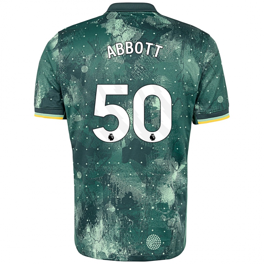 Kinder George Abbott #50 Mintgrün Ausweichtrikot Trikot 2024/25 T-Shirt