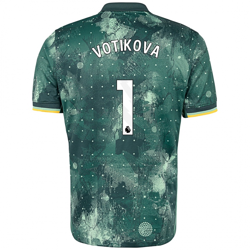 Kinder Barbora Votíková #1 Mintgrün Ausweichtrikot Trikot 2024/25 T-Shirt