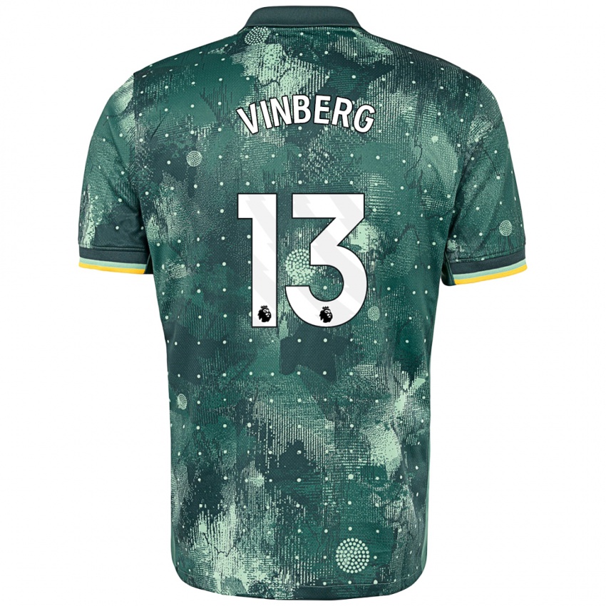 Kinder Matilda Vinberg #13 Mintgrün Ausweichtrikot Trikot 2024/25 T-Shirt