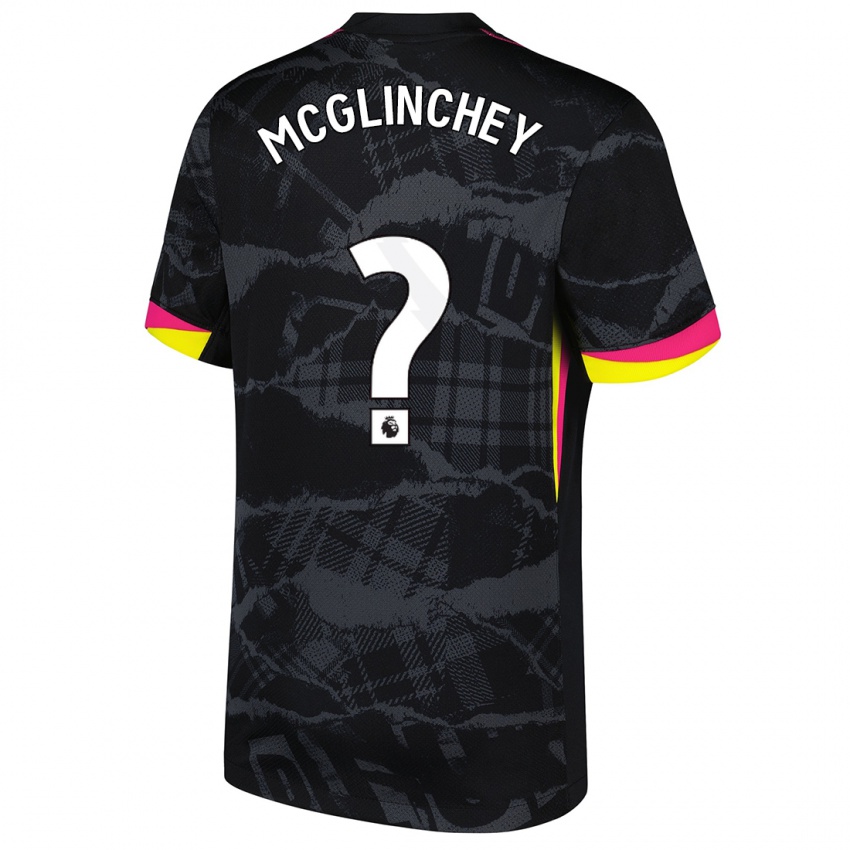 Kinder Harry Mcglinchey #0 Schwarz Rosa Ausweichtrikot Trikot 2024/25 T-Shirt