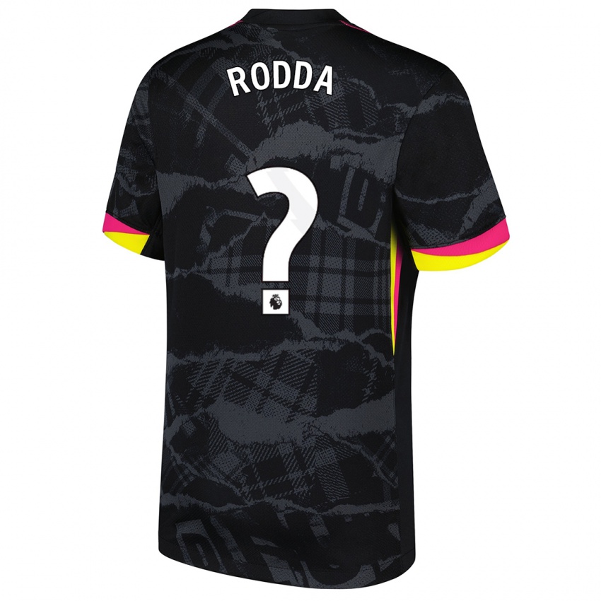 Kinder Harry Rodda #0 Schwarz Rosa Ausweichtrikot Trikot 2024/25 T-Shirt