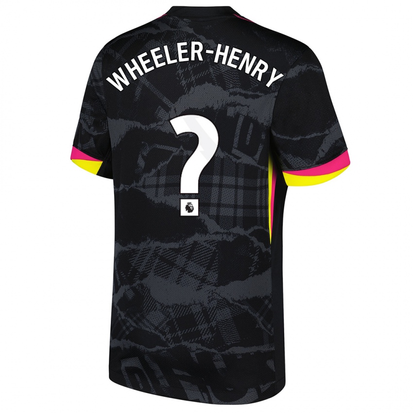 Kinder Joseph Wheeler-Henry #0 Schwarz Rosa Ausweichtrikot Trikot 2024/25 T-Shirt