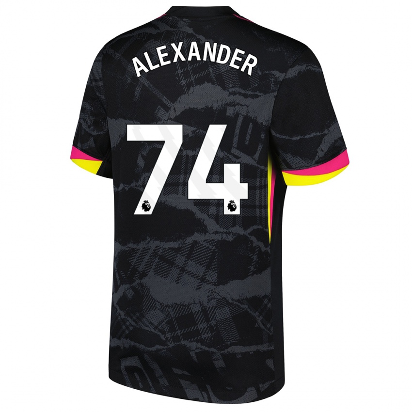 Kinder Reiss-Alexander Russell-Denny #74 Schwarz Rosa Ausweichtrikot Trikot 2024/25 T-Shirt