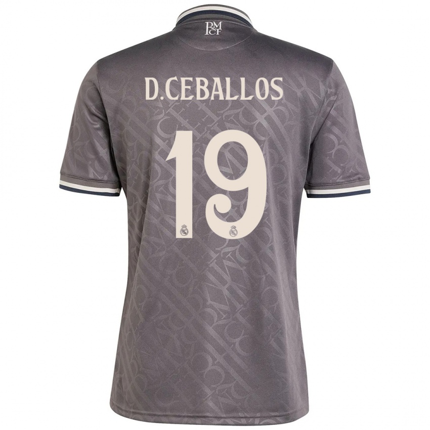 Kinder Dani Ceballos #19 Anthrazit Ausweichtrikot Trikot 2024/25 T-Shirt