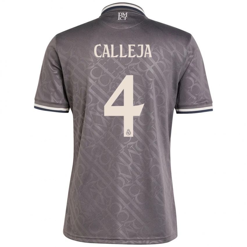 Kinder Jaime Calleja #4 Anthrazit Ausweichtrikot Trikot 2024/25 T-Shirt