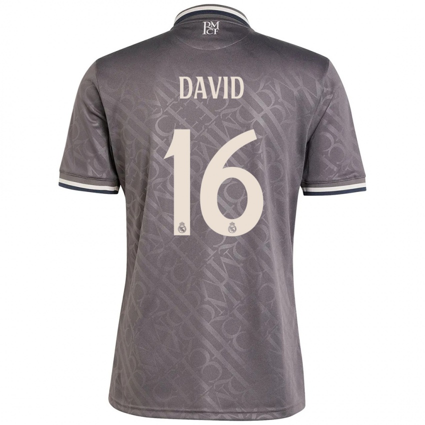 Kinder Antonio David #16 Anthrazit Ausweichtrikot Trikot 2024/25 T-Shirt