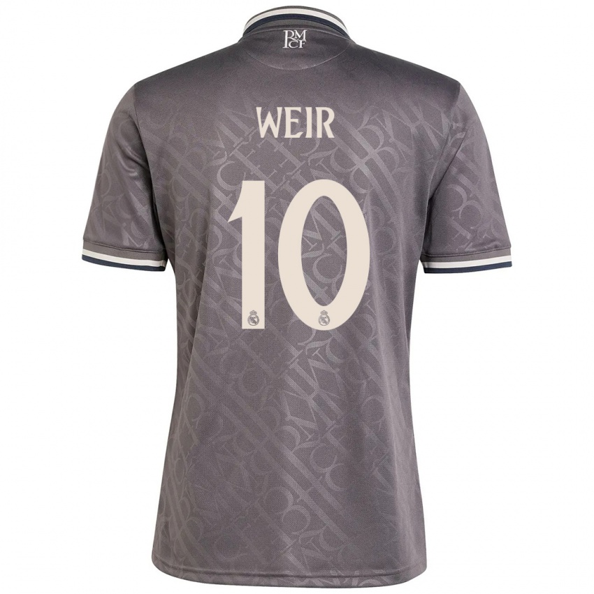 Kinder Caroline Weir #10 Anthrazit Ausweichtrikot Trikot 2024/25 T-Shirt