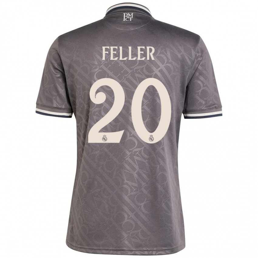 Kinder Naomie Feller #20 Anthrazit Ausweichtrikot Trikot 2024/25 T-Shirt