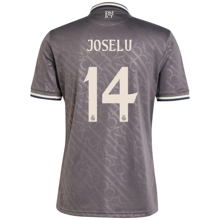 Kinder Joselu #14 Anthrazit Ausweichtrikot Trikot 2024/25 T-Shirt