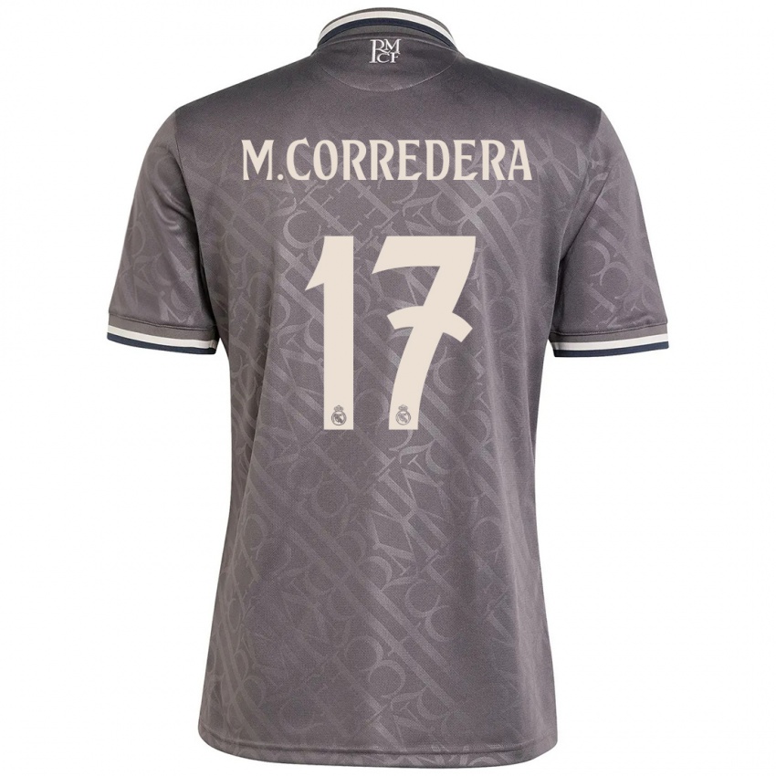 Kinder Marta Corredera #17 Anthrazit Ausweichtrikot Trikot 2024/25 T-Shirt