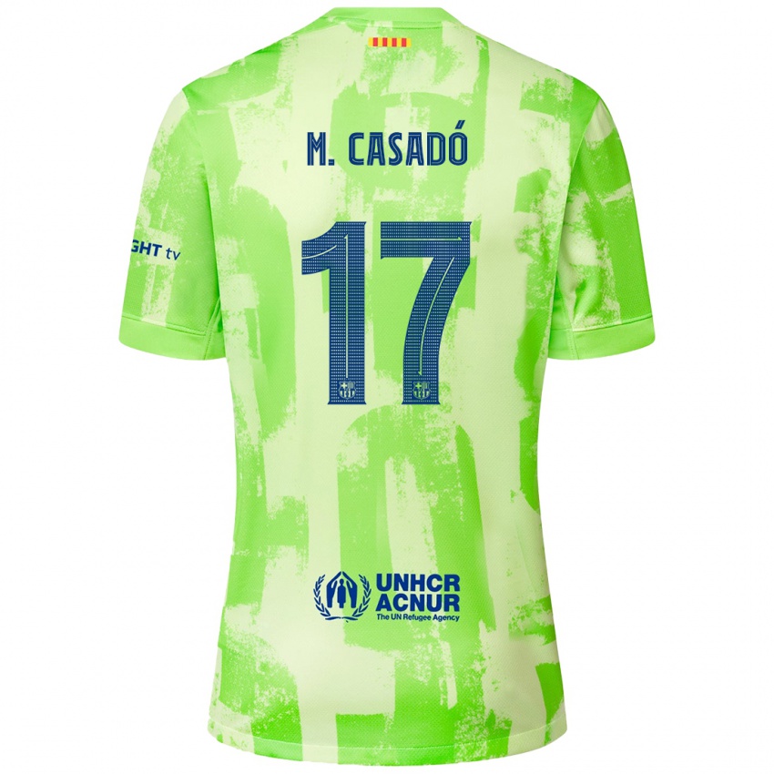 Kinder Marc Casado #17 Limettengrün Ausweichtrikot Trikot 2024/25 T-Shirt