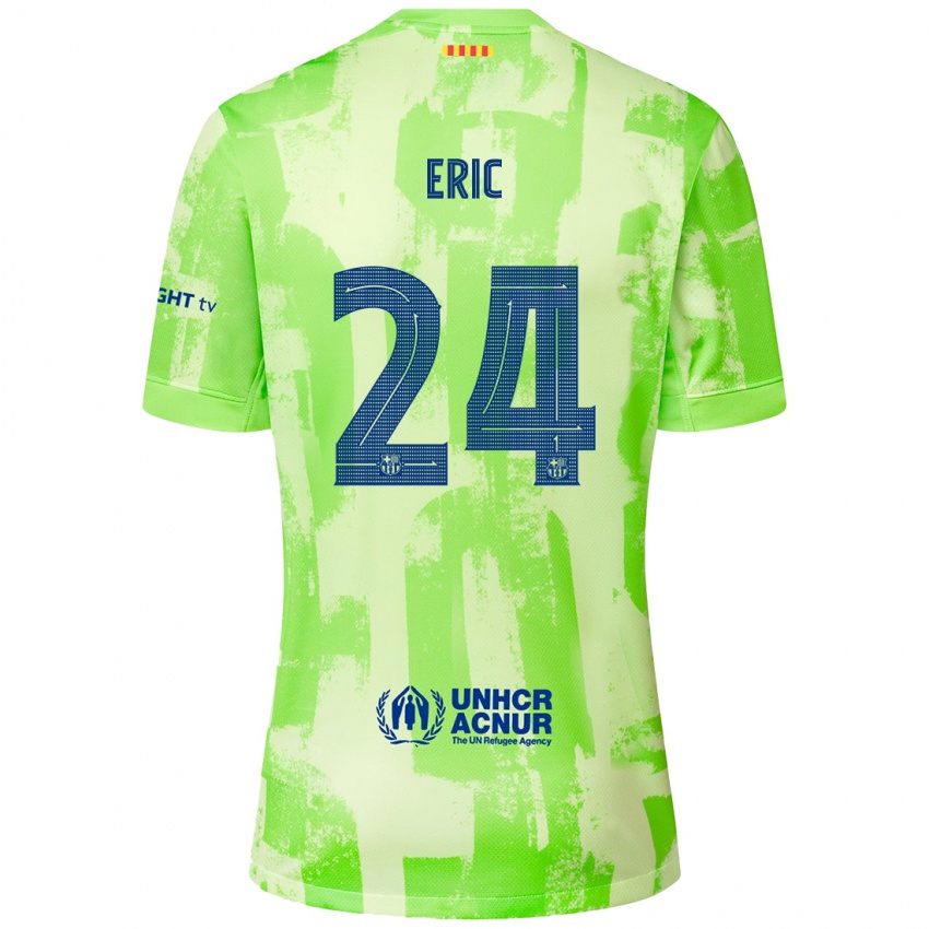 Kinder Eric Garcia #24 Limettengrün Ausweichtrikot Trikot 2024/25 T-Shirt