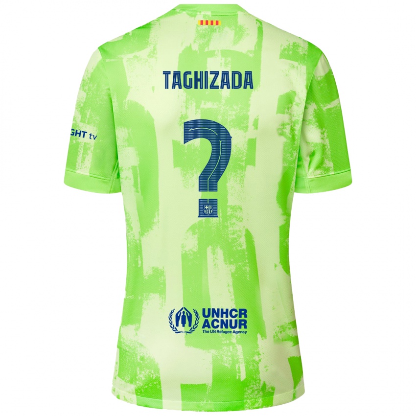 Kinder Eldar Taghizada #0 Limettengrün Ausweichtrikot Trikot 2024/25 T-Shirt