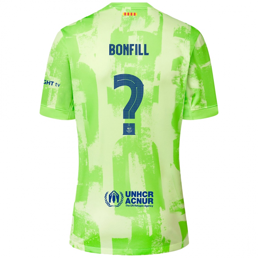 Kinder Max Bonfill #0 Limettengrün Ausweichtrikot Trikot 2024/25 T-Shirt