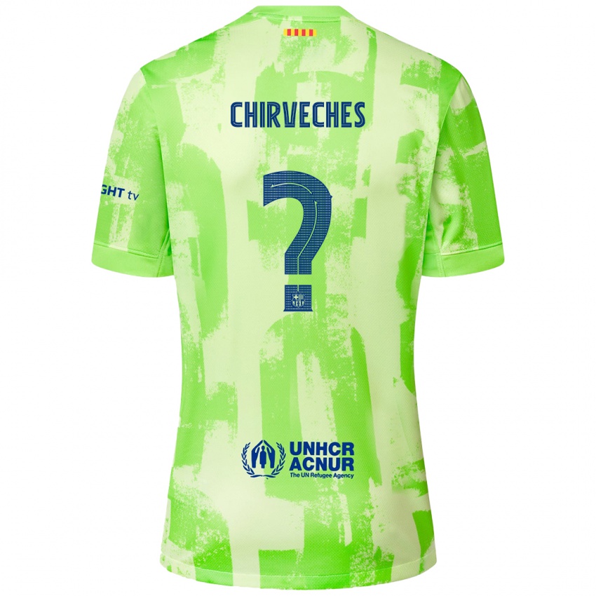 Kinder Raúl Chirveches #0 Limettengrün Ausweichtrikot Trikot 2024/25 T-Shirt