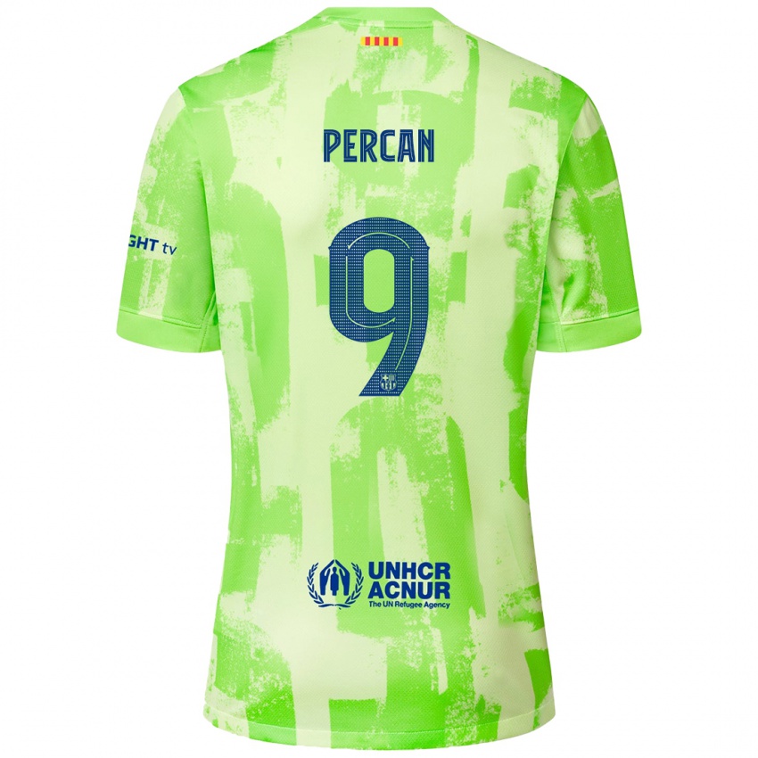 Kinder Diego Percan #9 Limettengrün Ausweichtrikot Trikot 2024/25 T-Shirt