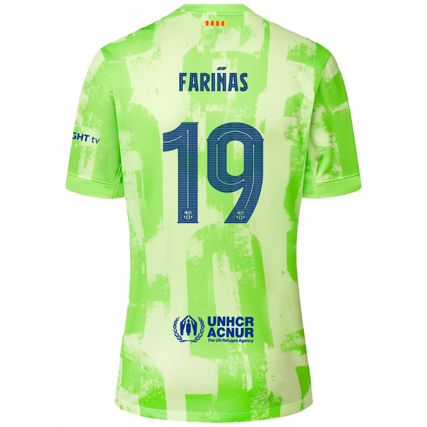 Kinder Brian Fariñas #19 Limettengrün Ausweichtrikot Trikot 2024/25 T-Shirt