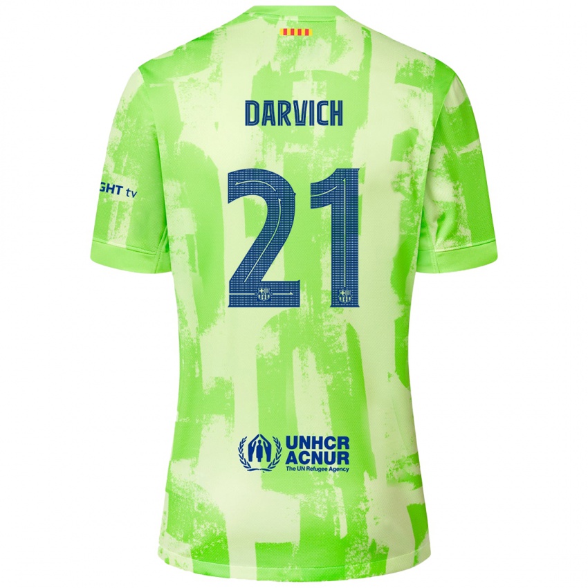 Kinder Noah Darvich #21 Limettengrün Ausweichtrikot Trikot 2024/25 T-Shirt