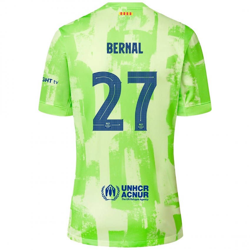 Kinder Marc Bernal #27 Limettengrün Ausweichtrikot Trikot 2024/25 T-Shirt