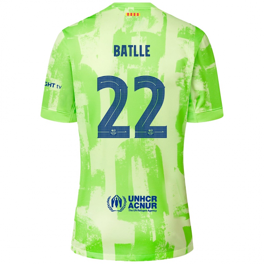 Kinder Ona Batlle #22 Limettengrün Ausweichtrikot Trikot 2024/25 T-Shirt